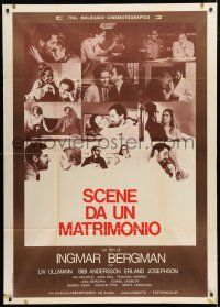 2j297 SCENES FROM A MARRIAGE Italian 1p '75 Ingmar Bergman, Liv Ullmann, Bibi Andersson, montage!