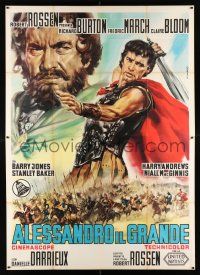 2j004 ALEXANDER THE GREAT Italian 2p R1960s Richard Burton, Frederic March as Philip of Macedonia!