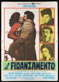 2j049 IL FIDANZAMENTO Italian 2p '75 Lando Buzzanca, Martine Brochard, The Engagement!
