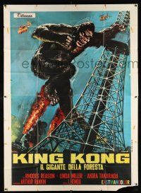 2j053 KING KONG ESCAPES Italian 2p '68 Ishiro Honda's Kingukongu no Gyakushu, different Franco art