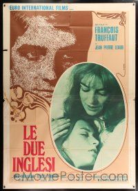 2j098 TWO ENGLISH GIRLS Italian 2p '72 Francois Truffaut directed, Jean-Pierre Leaud, different!