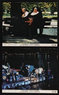 2k171 FUZZ 2 8x10 mini LCs '72 images of wacky Burt Reynolds & Jack Weston, cool dock scene!