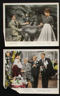 2k140 BUNDLE OF JOY 4 color 8x10 stills '57 great images of Debbie Reynolds, Eddie Fisher, Menjou!
