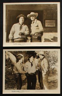 2k608 DESERT HORSEMAN 7 8x10 stills '46 Starrett as the Durango Kid & wacky cook Smiley Burnette!