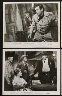 2k694 GUN BROTHERS 6 8x10 stills '56 cowboy western images of Buster Crabbe & brother Neville Brand