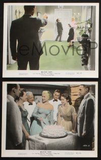 2k164 MISTER CORY 3 color 8x10 stills '57 professional poker player Tony Curtis & Kathryn Grant!