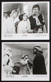 2k576 STAR WARS 8 8x10 stills '77 Luke Skywalker, Obi-Wan, Darth Vader, Han Solo, Leia, C-3PO!