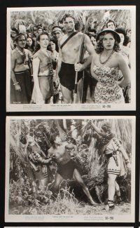 2k582 TARZAN & THE SLAVE GIRL 8 8x10 stills '50 barechested Lex Barker & sexiest Denise Darcel