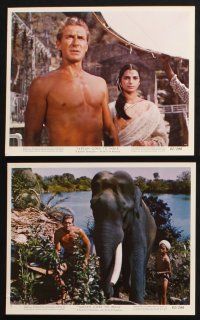 2k021 TARZAN GOES TO INDIA 12 color 8x10 stills '62 Jock Mahoney as the King of the Jungle!