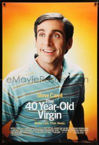 2m040 40 YEAR OLD VIRGIN DS 1sh '05 Steve Carell, better late than never!