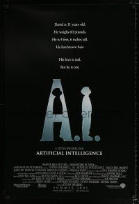 2m042 A.I. ARTIFICIAL INTELLIGENCE int'l advance 1sh '01 Spielberg, Haley Joel Osment, Jude Law