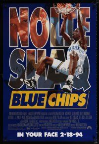 2m114 BLUE CHIPS advance 1sh '94 basketball, Nick Nolte, Ed O'Neal & Shaquille O'Neal!