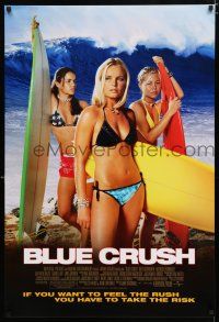 2m115 BLUE CRUSH 1sh '02 Michelle Rodriguez, sexy Kate Bosworth in bikini, surfing girls!