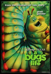 2m131 BUG'S LIFE teaser DS 1sh '98 Walt Disney, Pixar CG cartoon, giant caterpillar!