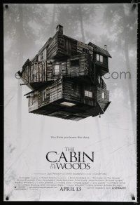 2m135 CABIN IN THE WOODS advance DS 1sh '11 Kristen Connolly, Chris Hemsworth, creepy image!