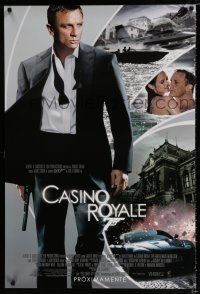 2m144 CASINO ROYALE Spanish/U.S. advance DS 1sh '06 Daniel Craig as James Bond & sexy Eva Green!