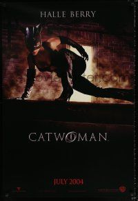2m148 CATWOMAN teaser DS 1sh '04 great image of sexy Halle Berry in mask!