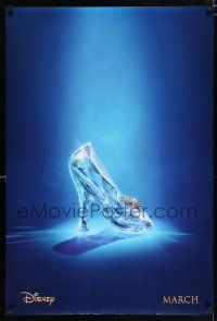 2m162 CINDERELLA teaser DS 1sh '15 great image of classic glass slipper!