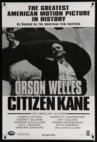 2m163 CITIZEN KANE 1sh R98 some called Orson Welles a hero, others called him a heel!