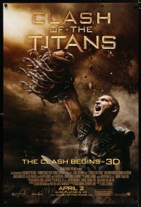 2m165 CLASH OF THE TITANS advance DS 1sh '10 cool image of Sam Worthington as Perseus!