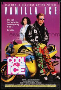 2m177 COOL AS ICE 1sh '91 first Vanilla Ice movie, just add ice to melt a heart of stone!