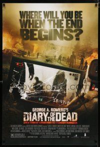 2m201 DIARY OF THE DEAD 1sh '07 George A. Romero, image of film students attacked by zombies!