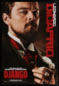 2m206 DJANGO UNCHAINED teaser DS 1sh '12 cool close-up image of Leonardo DiCaprio!