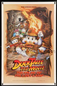 2m218 DUCKTALES: THE MOVIE DS 1sh '90 Walt Disney, Scrooge McDuck, cool adventure art by Drew!