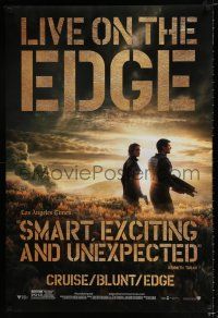 2m228 EDGE OF TOMORROW review teaser DS 1sh '14 Tom Cruise & Emily Blunt, live, die, repeat!