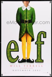 2m231 ELF teaser DS 1sh '03 Jon Favreau directed, James Caan & Will Ferrell in Christmas comedy!