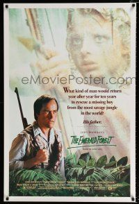 2m232 EMERALD FOREST 1sh '85 John Boorman, Powers Boothe, cool image, true story!