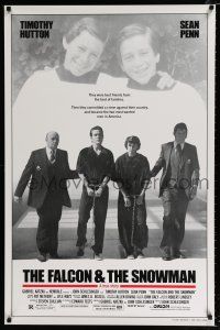 2m249 FALCON & THE SNOWMAN 1sh '85 Sean Penn, Timothy Hutton, John Schlesigner directed!