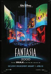 2m250 FANTASIA 2000 advance DS 1sh '99 Walt Disney cartoon set to classical music!