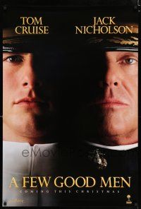2m264 FEW GOOD MEN teaser 1sh '92 best close up of Tom Cruise & Jack Nicholson!