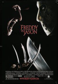 2m275 FREDDY VS JASON advance DS 1sh '03 cool image of horror icons, the ultimate battle!