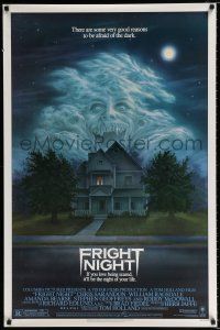 2m278 FRIGHT NIGHT 1sh '85 if you love being scared it'll be the night of your life!