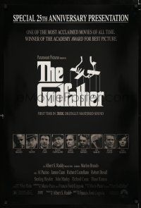 2m299 GODFATHER foil 1sh R97 Marlon Brando & Al Pacino in Francis Ford Coppola crime classic!