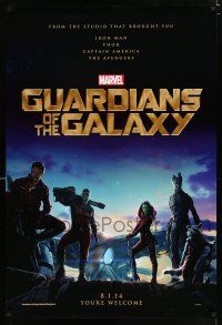 2m321 GUARDIANS OF THE GALAXY teaser DS 1sh '14 Zoe Saldana, Marvel Comics sci-fi!