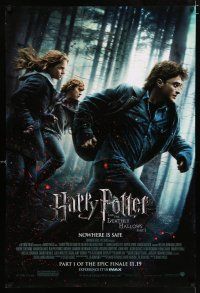 2m334 HARRY POTTER & THE DEATHLY HALLOWS PART 1 advance DS 1sh '10 Radcliffe, Grint & Watson
