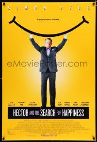 2m342 HECTOR & THE SEARCH FOR HAPPINESS advance DS 1sh '14 cool image of Simon Pegg!