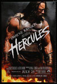2m347 HERCULES July 25 teaser DS 1sh '14 cool image of Dwayne Johnson in the title role!