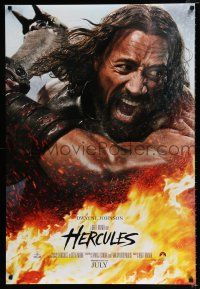 2m348 HERCULES teaser DS 1sh '14 cool image of Dwayne Johnson in the title role!