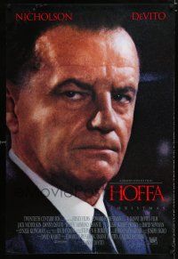 2m361 HOFFA style A advance 1sh '92 huge close-up of Jack Nicholson as Jimmy Hoffa!