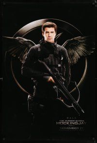 2m376 HUNGER GAMES: MOCKINGJAY - PART 1 teaser DS 1sh '14 image of Liam Hemsworth as Gale!