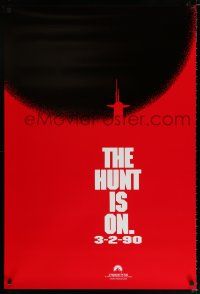 2m380 HUNT FOR RED OCTOBER teaser 1sh '90 Russian military submarine captain Sean Connery!