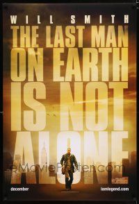 2m382 I AM LEGEND teaser DS 1sh '07 Will Smith is the last man on Earth, and he's not alone!