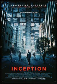 2m396 INCEPTION advance DS 1sh '10 Nolan, Leonardo DiCaprio, Gordon-Levitt!