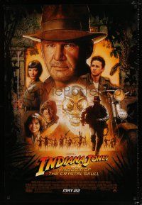2m403 INDIANA JONES & THE KINGDOM OF THE CRYSTAL SKULL advance DS 1sh '08 Spielberg, Harrison Ford