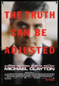 2m529 MICHAEL CLAYTON advance 1sh '07 George Clooney, the truth can be adjusted!