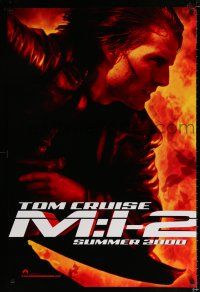 2m537 MISSION IMPOSSIBLE 2 teaser DS 1sh '00 Tom Cruise, sequel directed by John Woo!